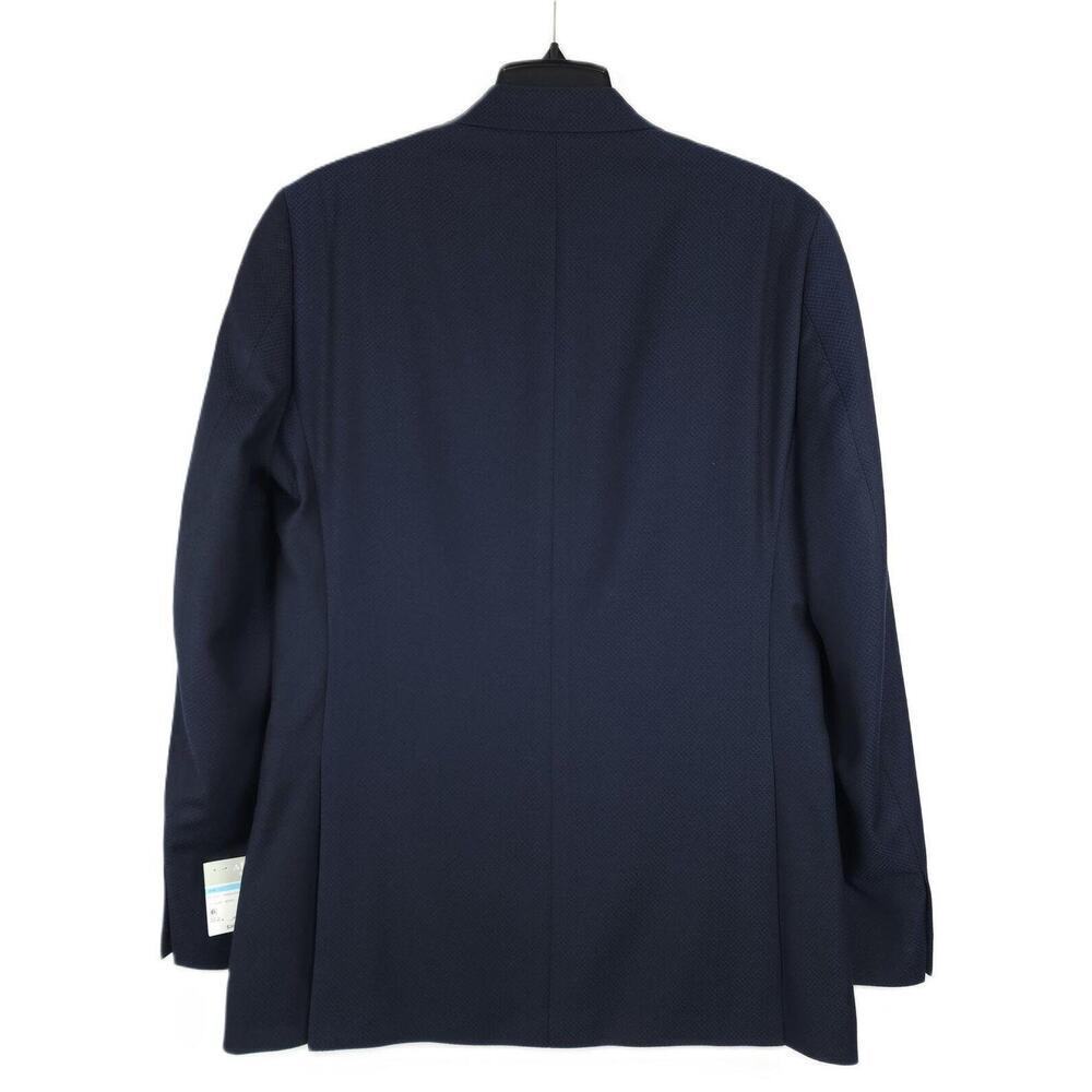 Alfani Men's Slim-Fit Stretch 2-Piece Tuxedo Diamond Grid Navy 38R 30x30 NWT - Picture 4 of 9